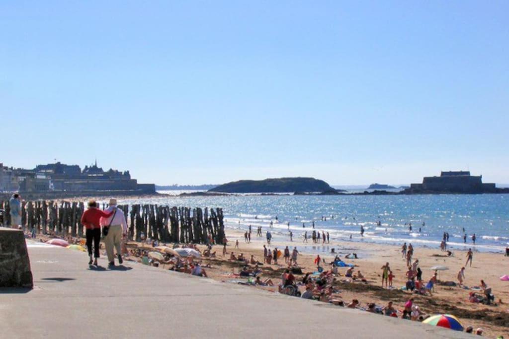 St Malo Maison Avec Jardin Proche Gare Plage Intramuros Chien Admis Parking Gratuit Saint-Malo Esterno foto